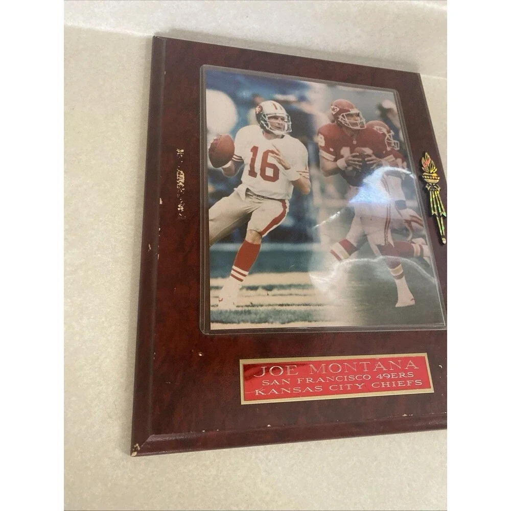 JOE MONTANA SAN FRANCISCO 49ERS FRAMED  PHOTO WALL PLAQUE DECOR